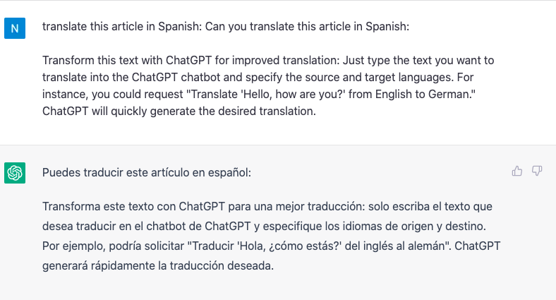 ChatGPT for SEO translation websites